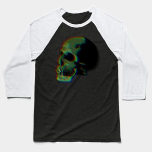 Green Skull Chromatic Version Baseball T-Shirt